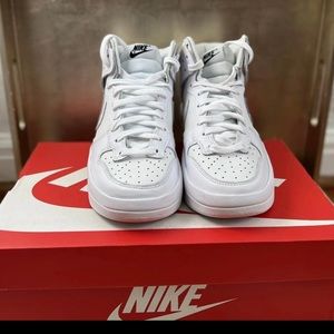 NEW ~ Nike Dunk High Up Rebel Summit White Sail Sneakers ~ Women’s Size 8